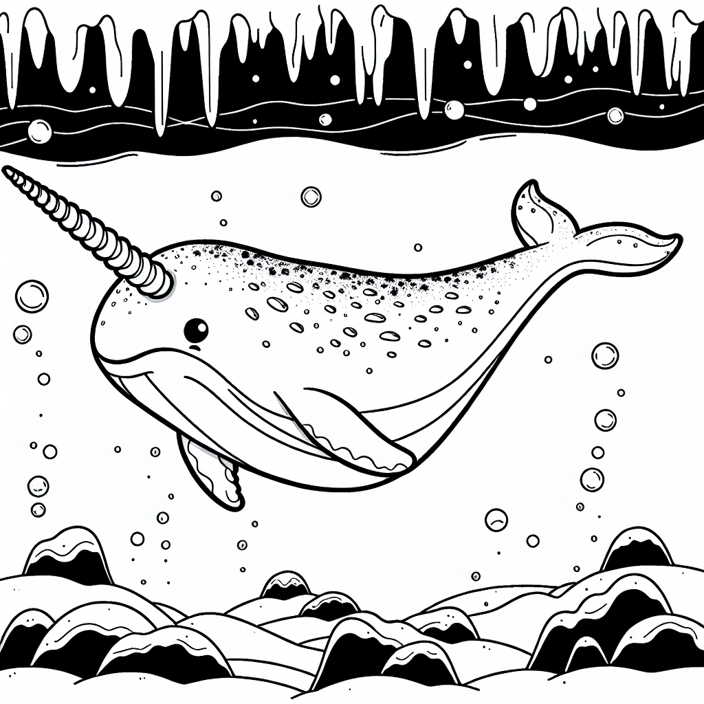 Нарвал с волшебным бивнем