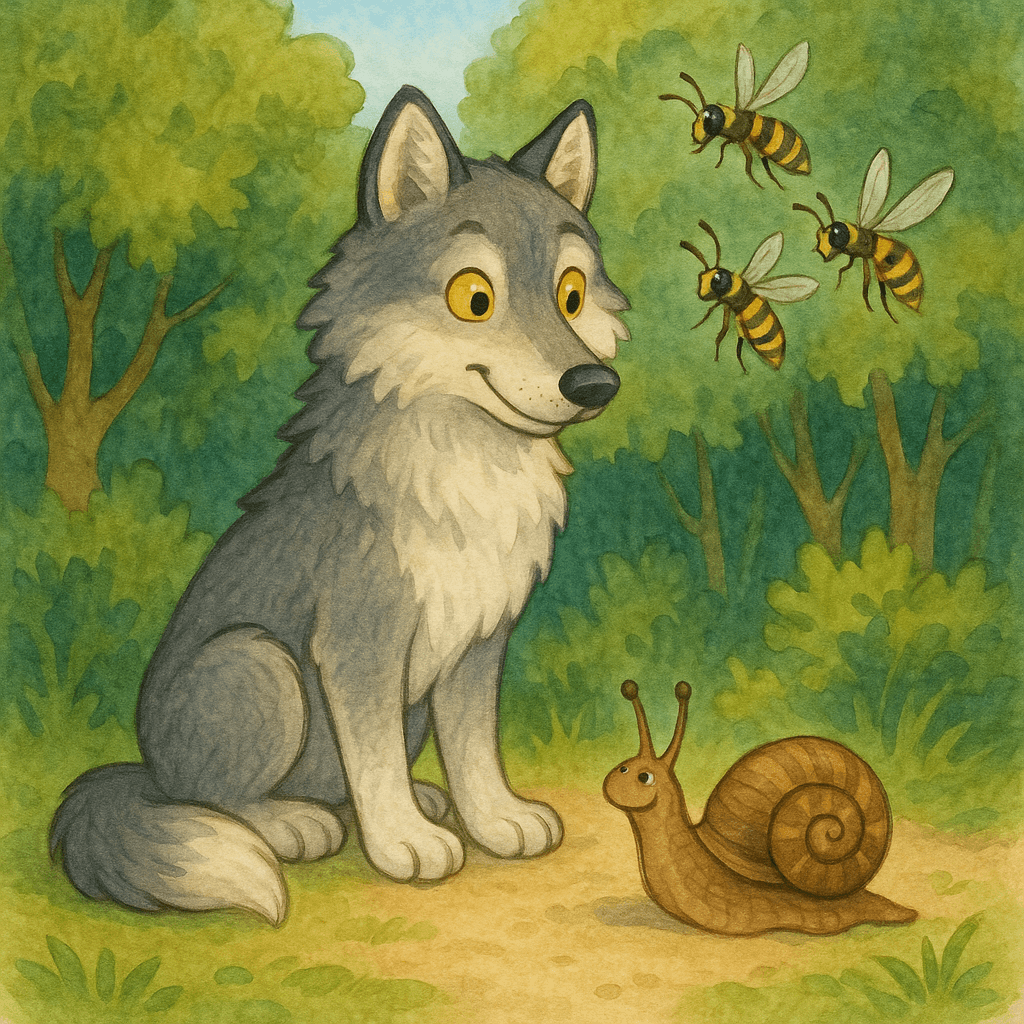 Волк, улитка и осы